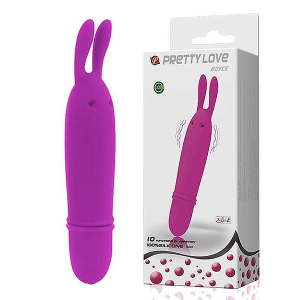 PRETTY LOVE BOYCE - Vibrador Estimulador De Clitóris Em Soft Touch Com Forma De Coelha E 10 Modos De Vibrações