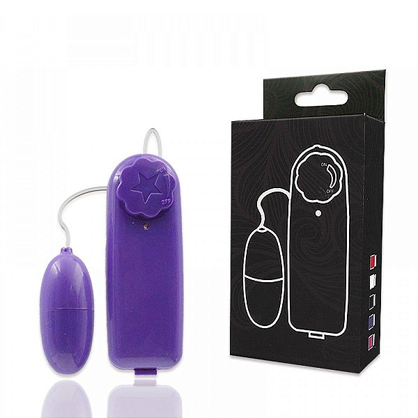 Vibrador Cápsula Bullet com Controle Multivelocidade Cor: Roxo