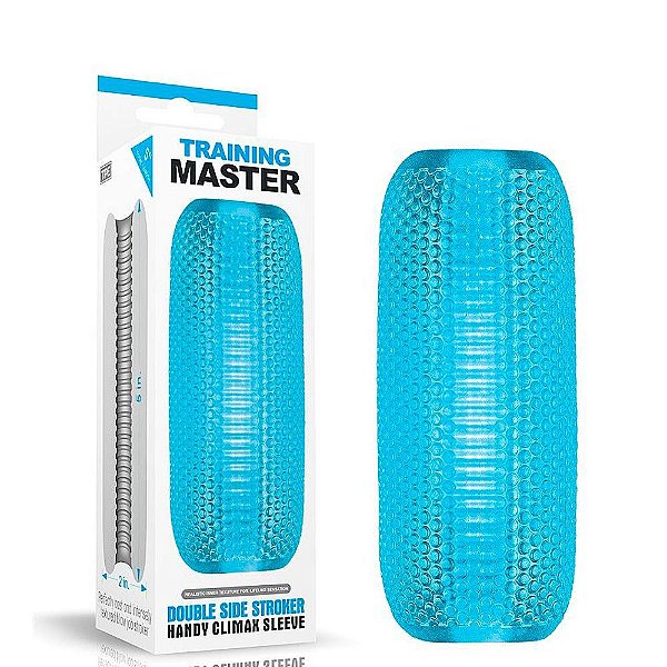 LOVETOY TRAINING MASTER - Masturbador Masculino Com Relevo Em Cyberskin | COR: Azul