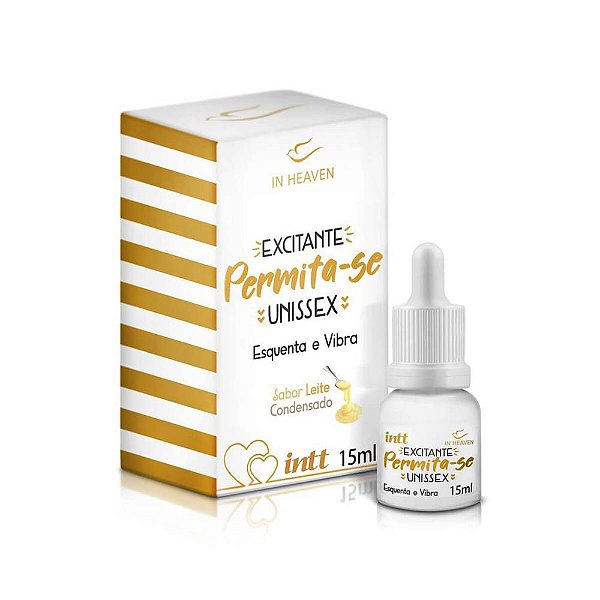 INTT IN HEAVEN - Gel Excitante Unissex com Efeito Esquenta e Vibra - SABOR: LEITE CONDENSADO | 15 ML