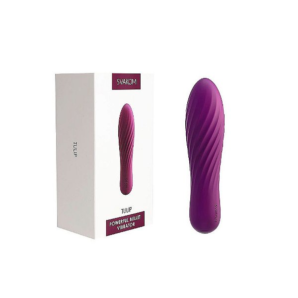 Vibrador Ponto G Recarregável Aveludado - Svakom Tulip.