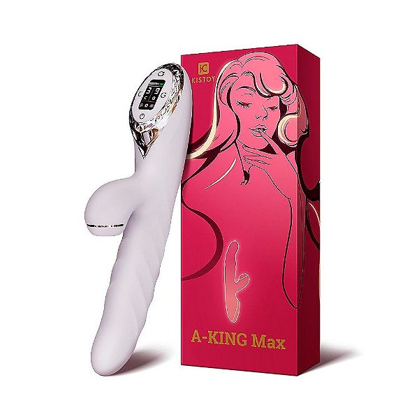 Vibrador Ponto G Estimulador Clitóris Rotativo - Kisstoy A-King Max