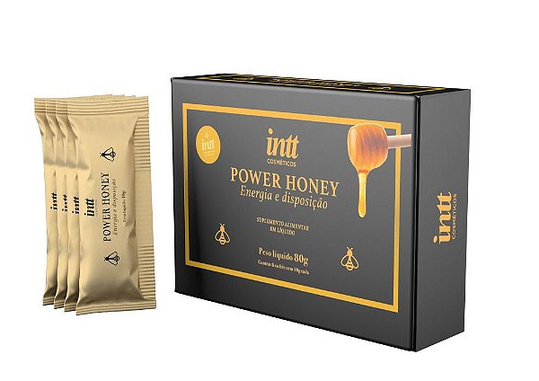 Intt Cosméticos Power Honey - Mel Excitante Unissex 10g | CAIXA COM 8 UNIDADES