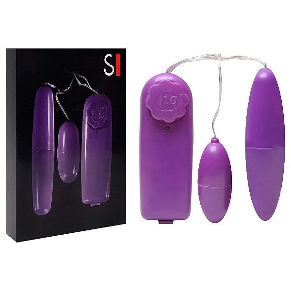 G-Spot Sienix - Cápsula Vibratória Dupla Com Controle Multivelocidade | Cor: Roxo