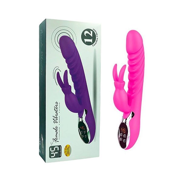 Vibrador Ponto G E Estimulador De Clitóris 12 Modos De Vibração Pink