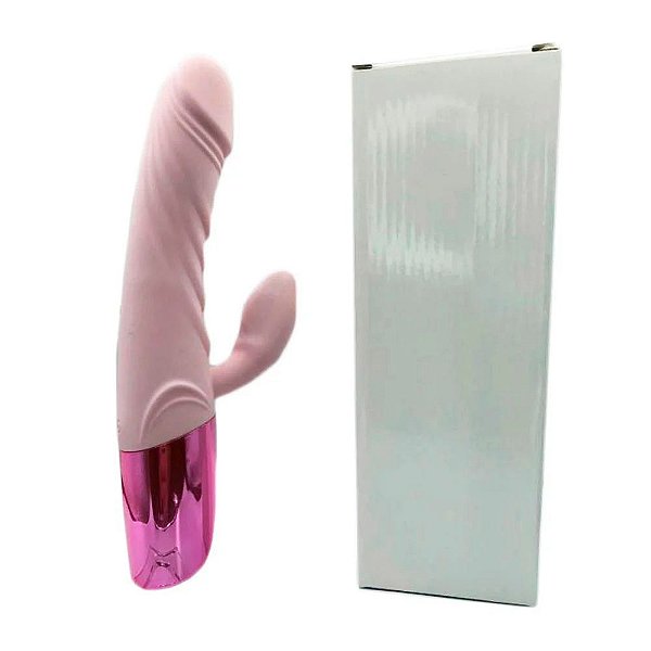 Vibrador Flexível Estimulador De Ponto G E Clitóris Recarregável, 12 Modos De Vibrações E Auto Aquecimento 22,5 X 4,0 Cm