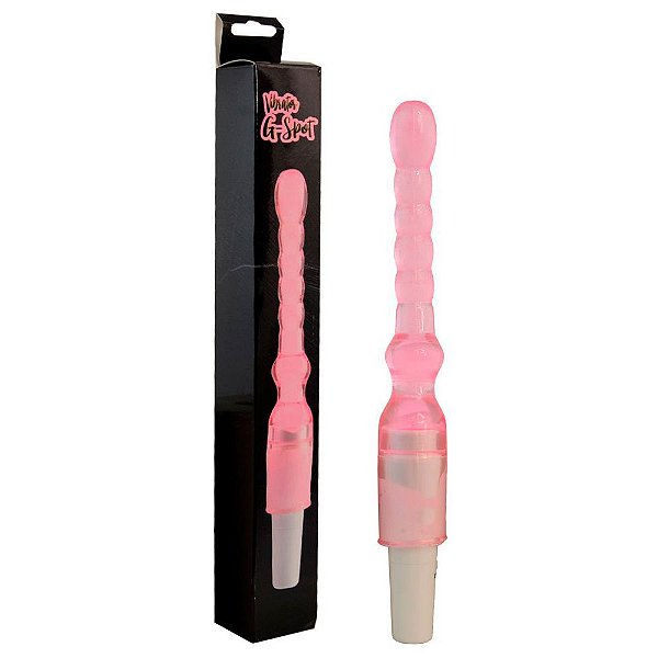 Vibrador G-Spot - Plug Anal Com Textura Anelar E Vibração Multivelocidade | Cor: Rosa