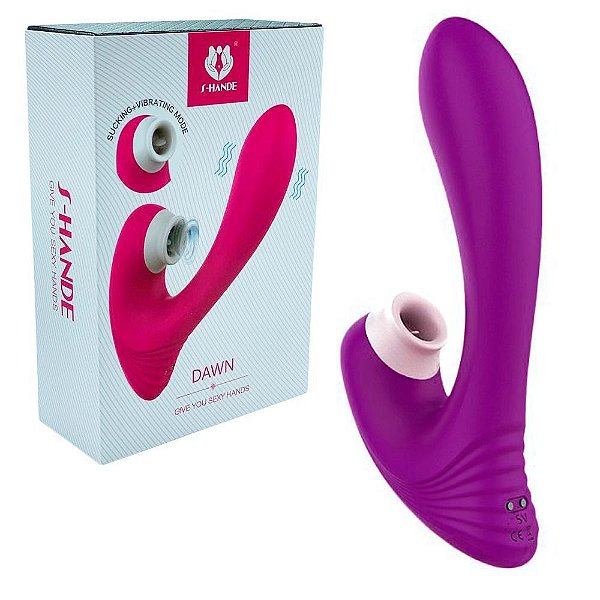 Vibrador Estimulador Ponto G 9 modos Vibrações e Pulsação Roxo - S-Hande Dawn