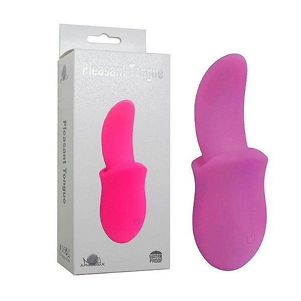 APHRODISIA PLEASANT TONGUE - Vibrador Estimulador de Clitóris em Silicone com Forma de Língua e 10 modos de Vibrações