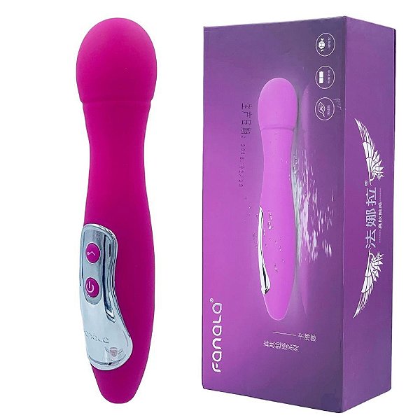 Vibrador de Luxo Estimulador com 7 modos de Vibração Feito em Silicone e Recarregável - FANALA