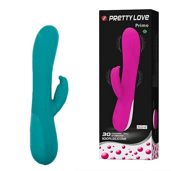 PRETTY LOVE PRIMO - Vibrador Flexível Estimulador de Ponto G de Clitóris com 30 Modos de Vibração e Função Memória | Verde