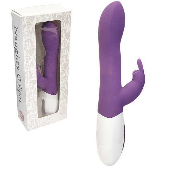 Vibrador Rotativo com Estimulador de Clitóris Recarregável em Silicone com 8 Modos de Vibração - Naughty G