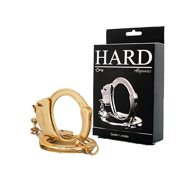 HARD - Algema Sensual Em Metal Reforçada | Cor: Dourado