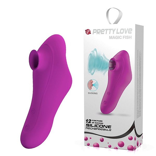 Vibrador Estimulador De Clítoris Com Sucção - MAGIC FISH PRETTY LOVE