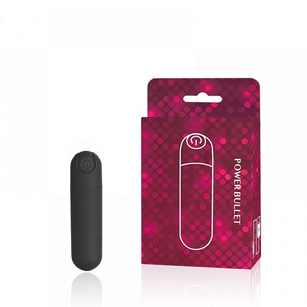 Mini Vibrador Bullet Recarregável Aveludado Preto - YOUVIBE