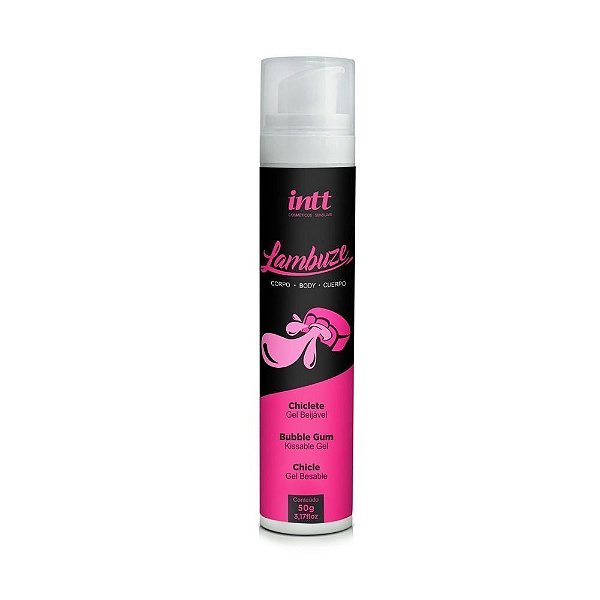 Gel Beijável Sabor Chiclete Excitante com Leve Efeito de Aquecimento 50 G - Intt Cosméticos