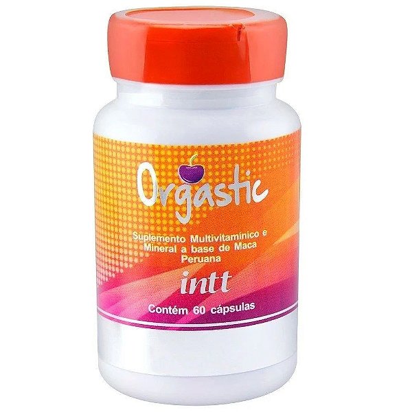 Orgastic Cápsulas Suplemento Vitamínico Auxilia no Aumento do Líbido com Maça Peruana 60 Cápsulas - Intt Cosméticos