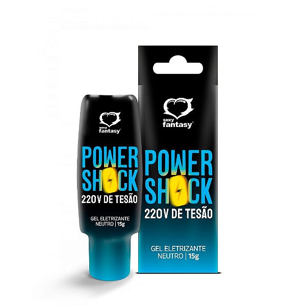 Gel Eletrizante Power Shock 220V de Tesão Neutro 15G - Sexy Fantasy