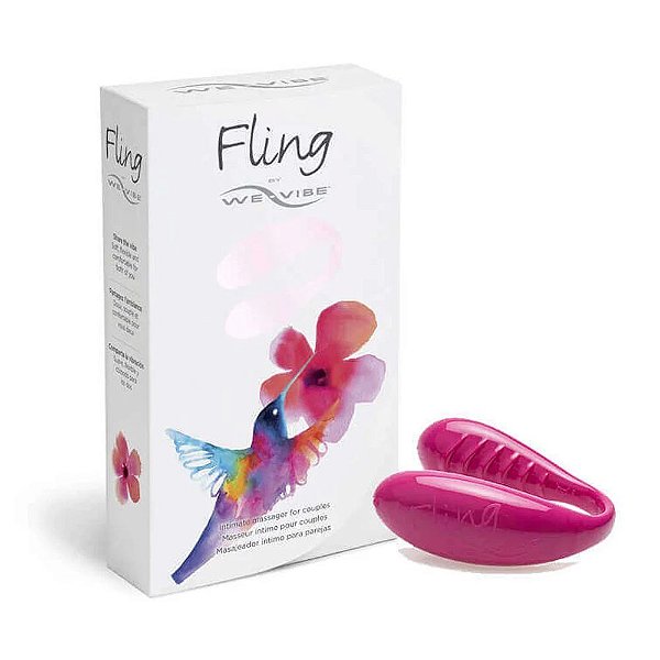 We-Vibe Fling - Vibrador para Casal Recarregável com 9 Modos de Vibrações | Cor: Rosa