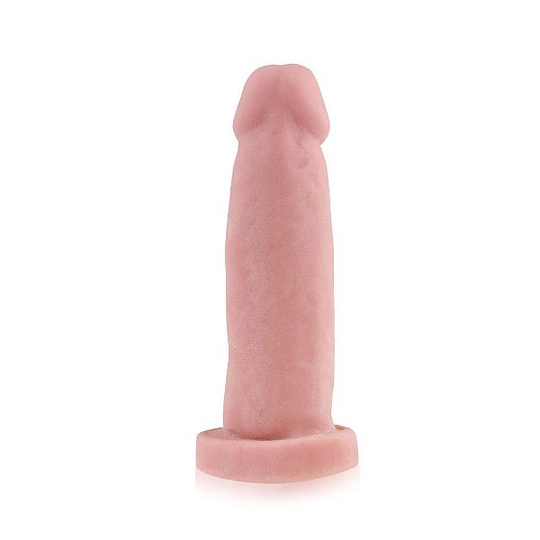 Pênis de Borracha Realístico Maciço Em Cyberskin 14 x 3,5 cm