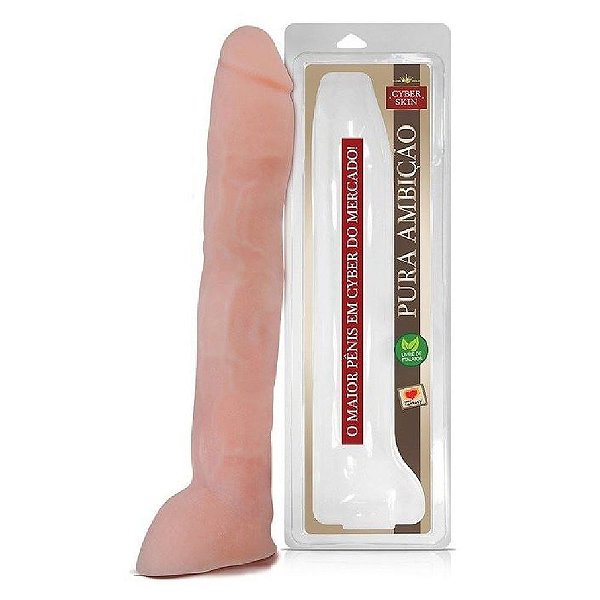 Pênis Gigante em Cyberskin 34 x 6 CM - Sexy Fantasy
