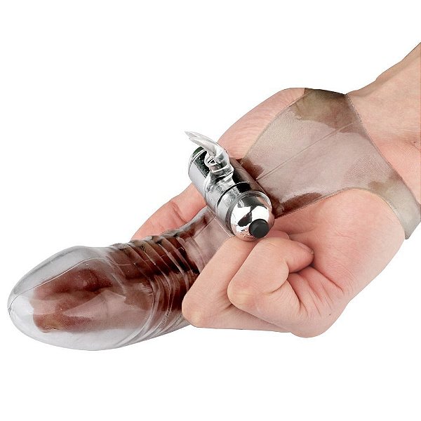 Capa para Dedo Textura Estimuladora Cápsula Vibratória 10 Modos de Vibração Preto - YOUVIBE