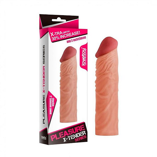 Capa Peniana Extensora 19,5 X 4 Cm - Lovetoy Pleasure X-Tender Series