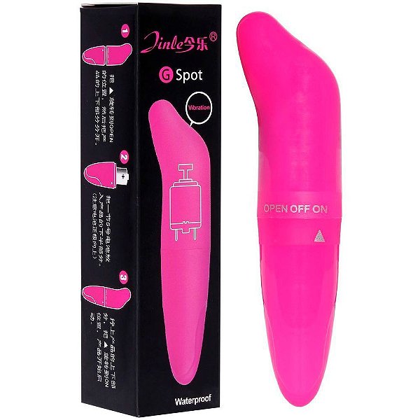 Youvibe - Mini Vibrador com Ponta Estimulador o Ponto G Liso Única Vibração | Cor: Rosa