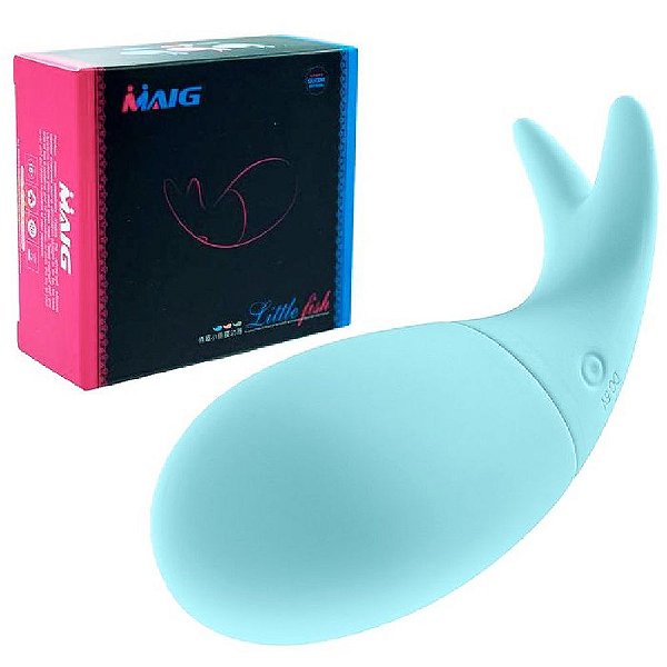 Maig Little Fish - Cápsula Vibratória Formato de Peixe Recarregável Aveludada com 10 Modos de Vibração