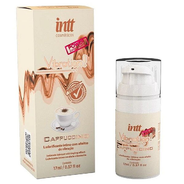 Gel Excitante Beijável Vibra, Esquenta Capuccino Vibration INTT