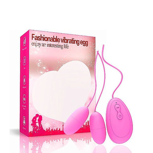 XXOO - Cápsula Vibratória Com 20 Modos De Vibração 2 Pontas Estimuladoras | Cor: Rosa