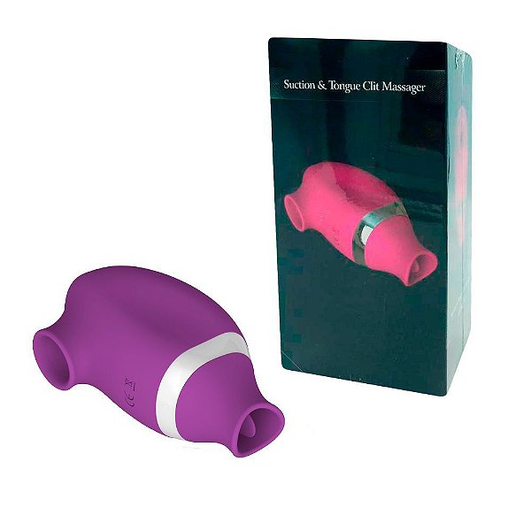 YOUVIBE - Estimulador Duplo de Clitóris com Função de Sucção e Língua Mágica, 7 Frequências de Velocidades 5,3 X 3,7 Cm