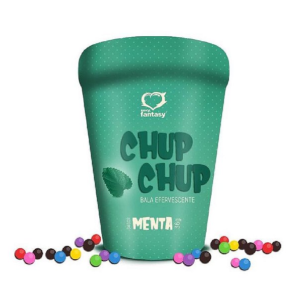 Bala Efervescente - MENTA - SEXY FANTASY CHUP CHUP