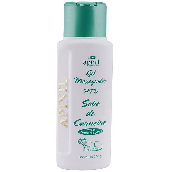 APINIL SEBO DE CARNEIRO - Gel Para Massagem Corporal Refrescante 200G