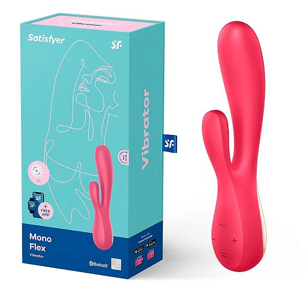 Vibrador Ponto G E Estimulador De Clitóris Com Controle Via App - Satisfyer Mono Flex.