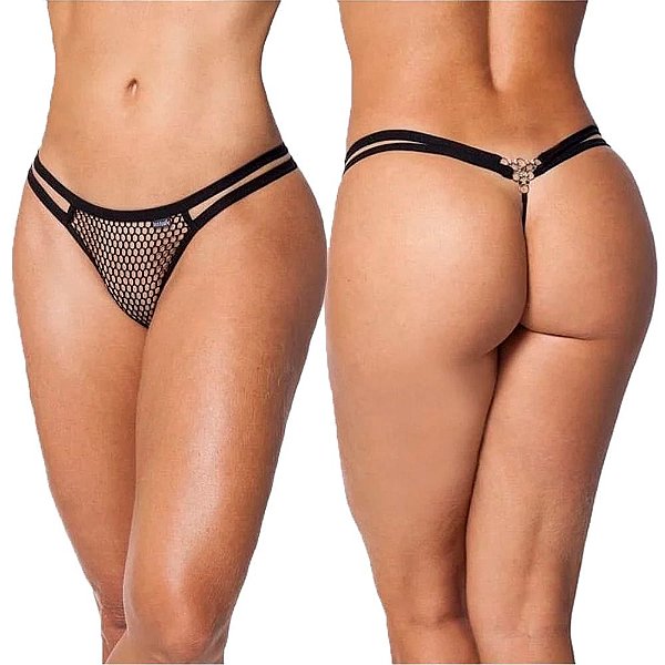 Calcinha Fio Dental Renda Daqui A Pouco - Lingerie Sensualle