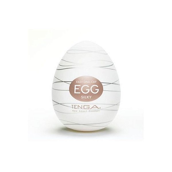 Egg Ona-Cap Tenga Silky - Masturbador Masculino Em Formato De Ovo Com Textura Interna