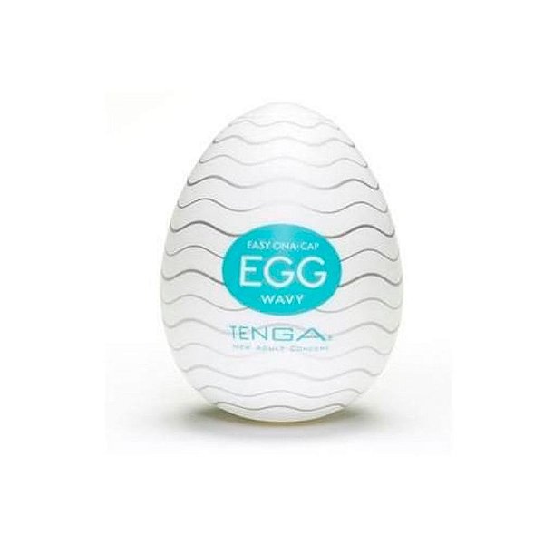 Egg Ona-Cap Tenga Wavy - Masturbador Masculino Em Formato De Ovo Com Textura Interna