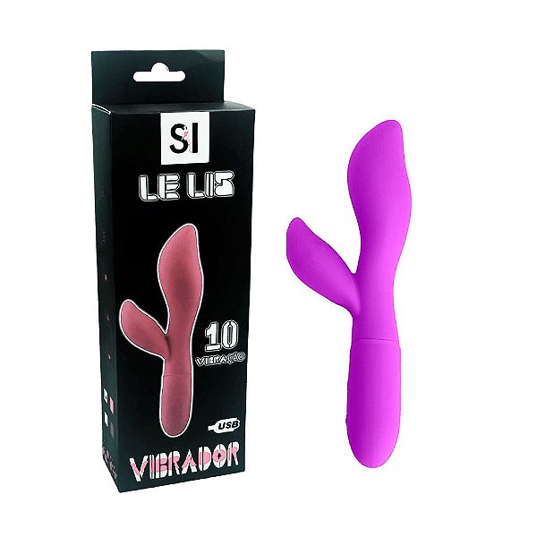 Vibrador Massageador Ponto G Clitóris 10 Vibrações Cor: Roxo