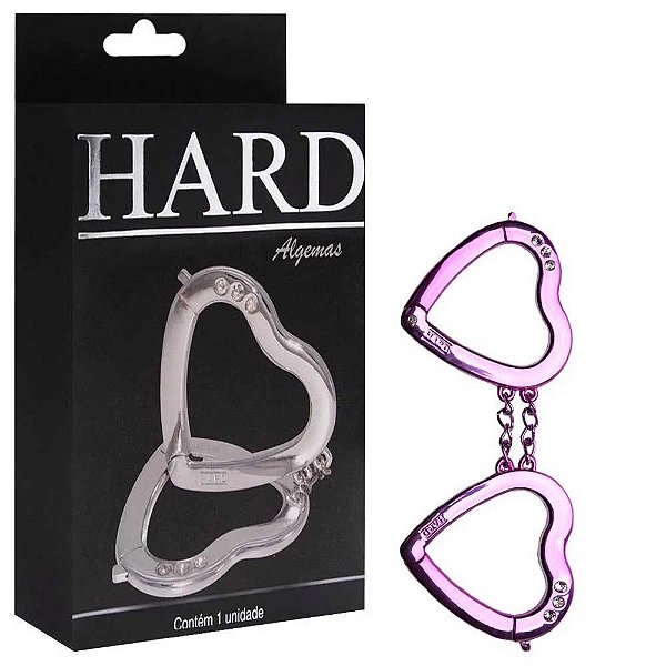Algema Em Formato de Coração de Metal Rosa - Hard
