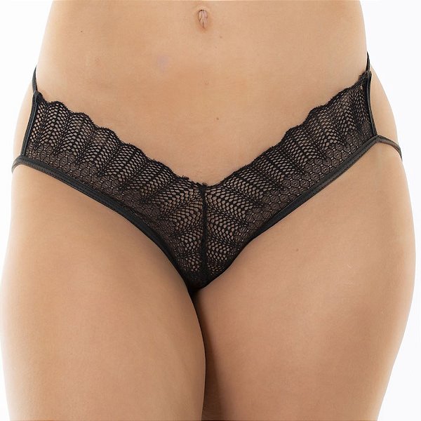 Calcinha Tanga Bumbum Lação Tam. Único Preto - Lingerie Pimenta Sexy