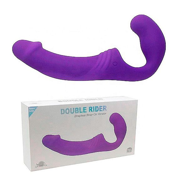 Strap On em Silicone com 10 Modos de Vibração - Aphrodisia Double Rider