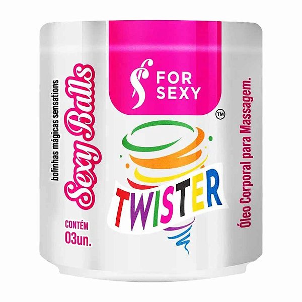 Bolinha Explosiva Twister Esquenta Esfria Vibra e Pulsa - Sexy Balls For Sexy