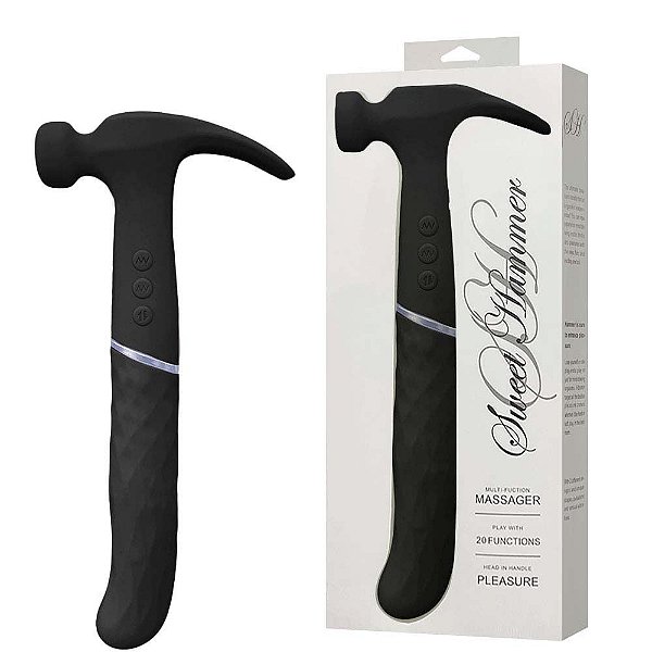 Vibrador Duplo Forma Martelo 20 Modos De Vibração E 3 Intensidades - Sweet Hammer