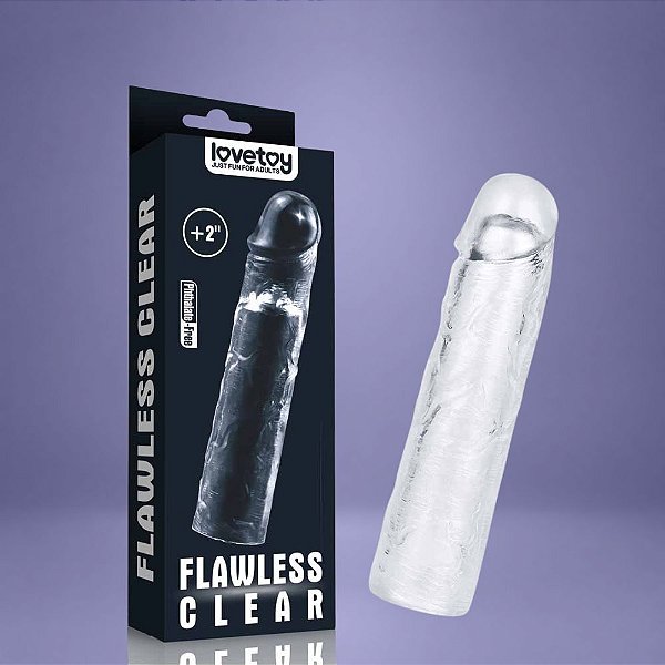 Capa Peniana Extensora Com Saliências 19x4cm – Lovetoy Flawless Clear