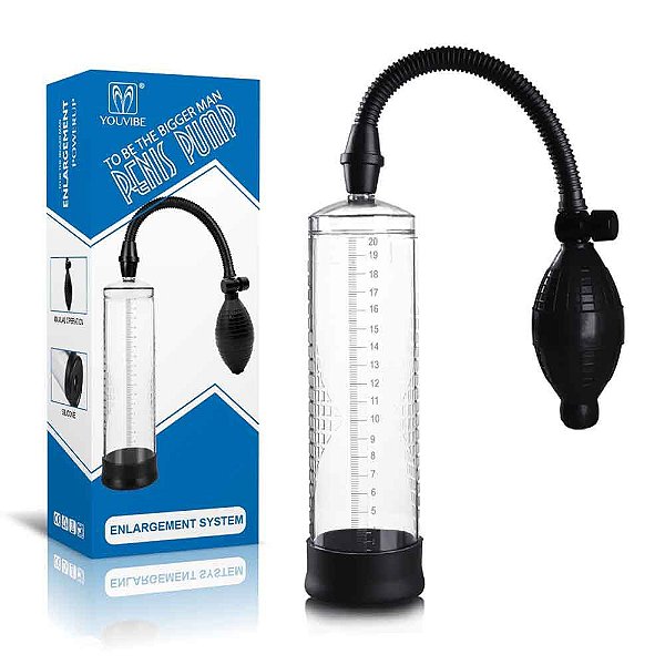 Bomba Peniana Manual Com Pera de Bombeamento - Penis Pump Youvibe