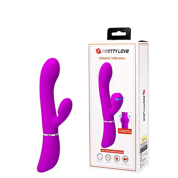 Vibrador Ponto G Movimentos e Vibrações - Pretty Love Clitoris Vibrator