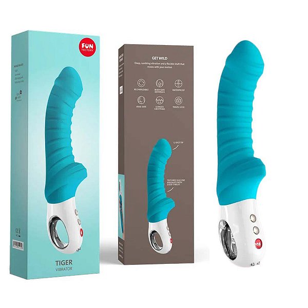 Vibrador Ponto G Texturizado 6 Vibrações - Fun Factory Tiger