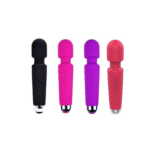 Vibrador Massageador Varinha Mágica Recarregável