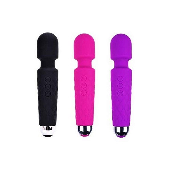 Vibrador Massageador Varinha Mágica Recarregável